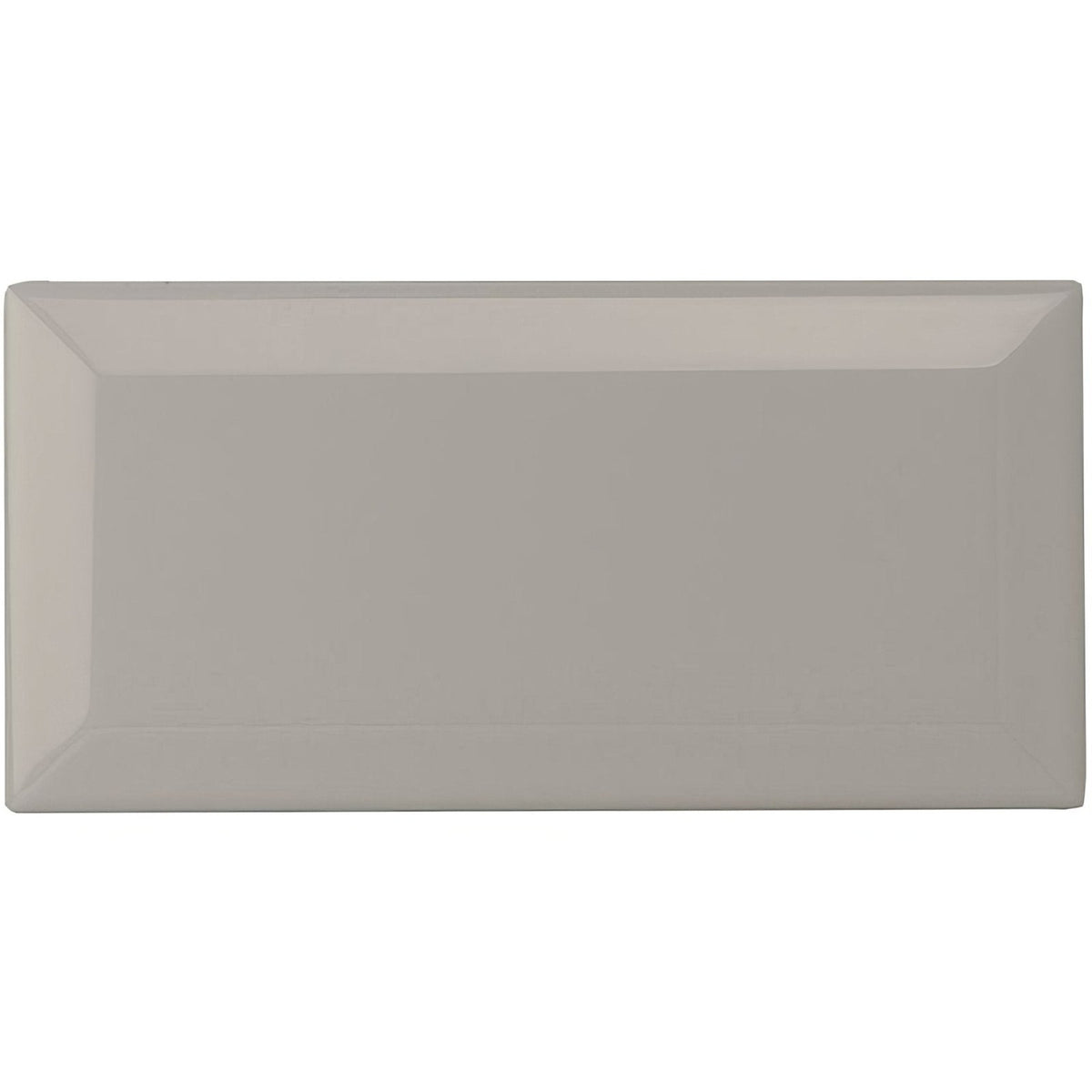 Westminster Grey Metro Bevelled Tile 150x75mm - Ceramic - Gloss