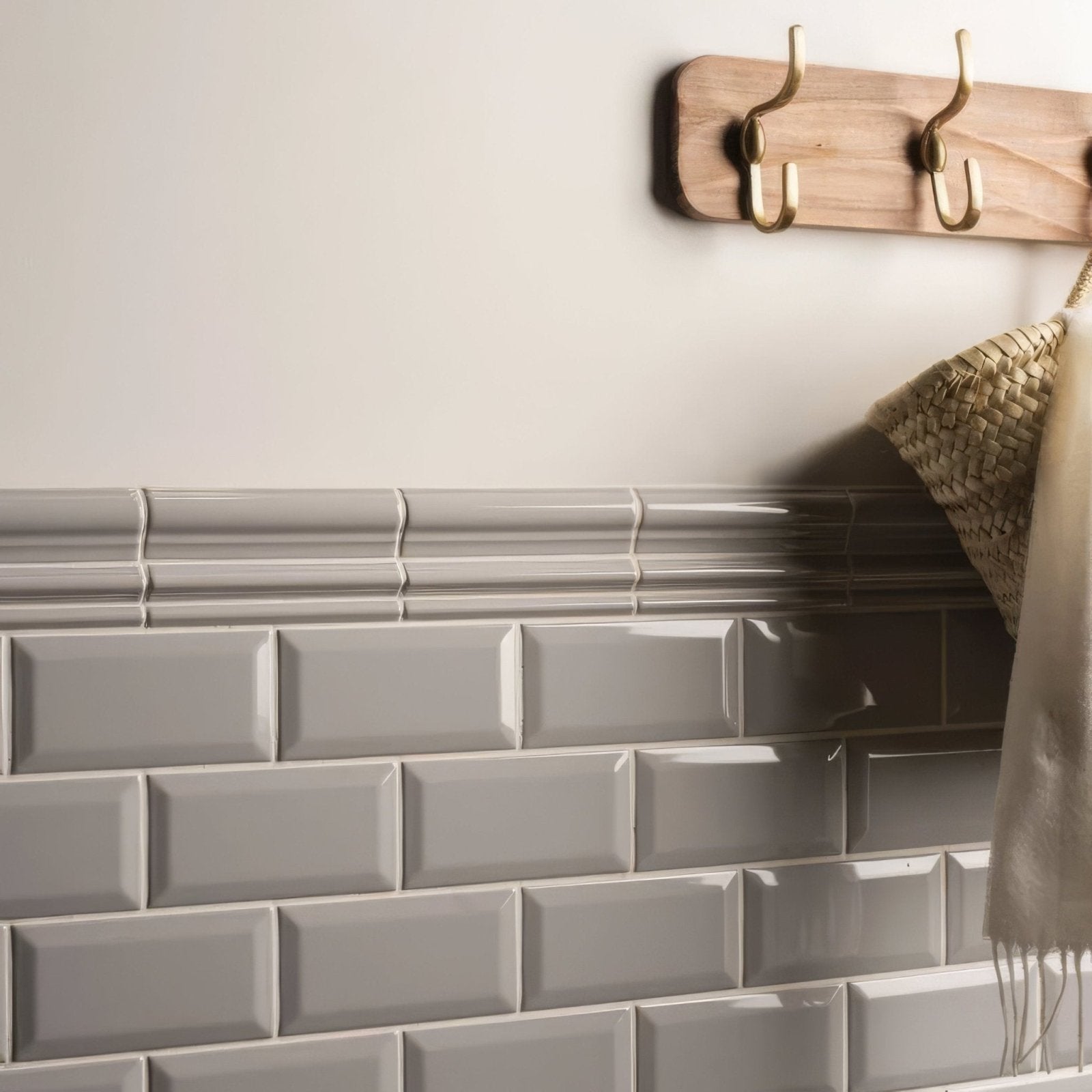 Westminster Grey Metro Bevelled Tile – pattern detail