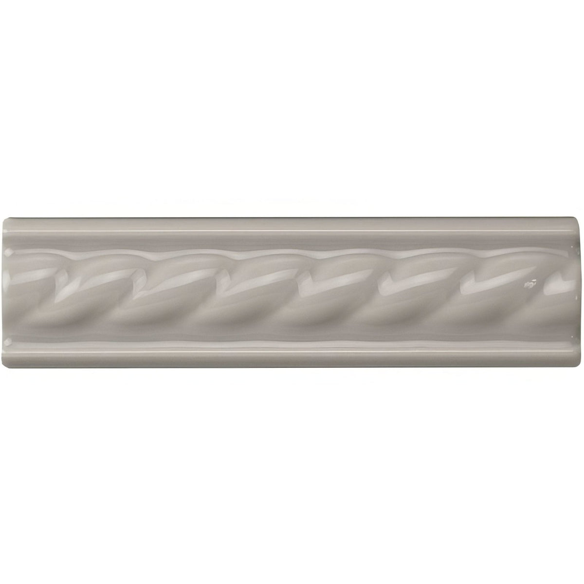 Westminster Grey Rope Moulding Ceramic Wall Tile 152x40mm - Gloss