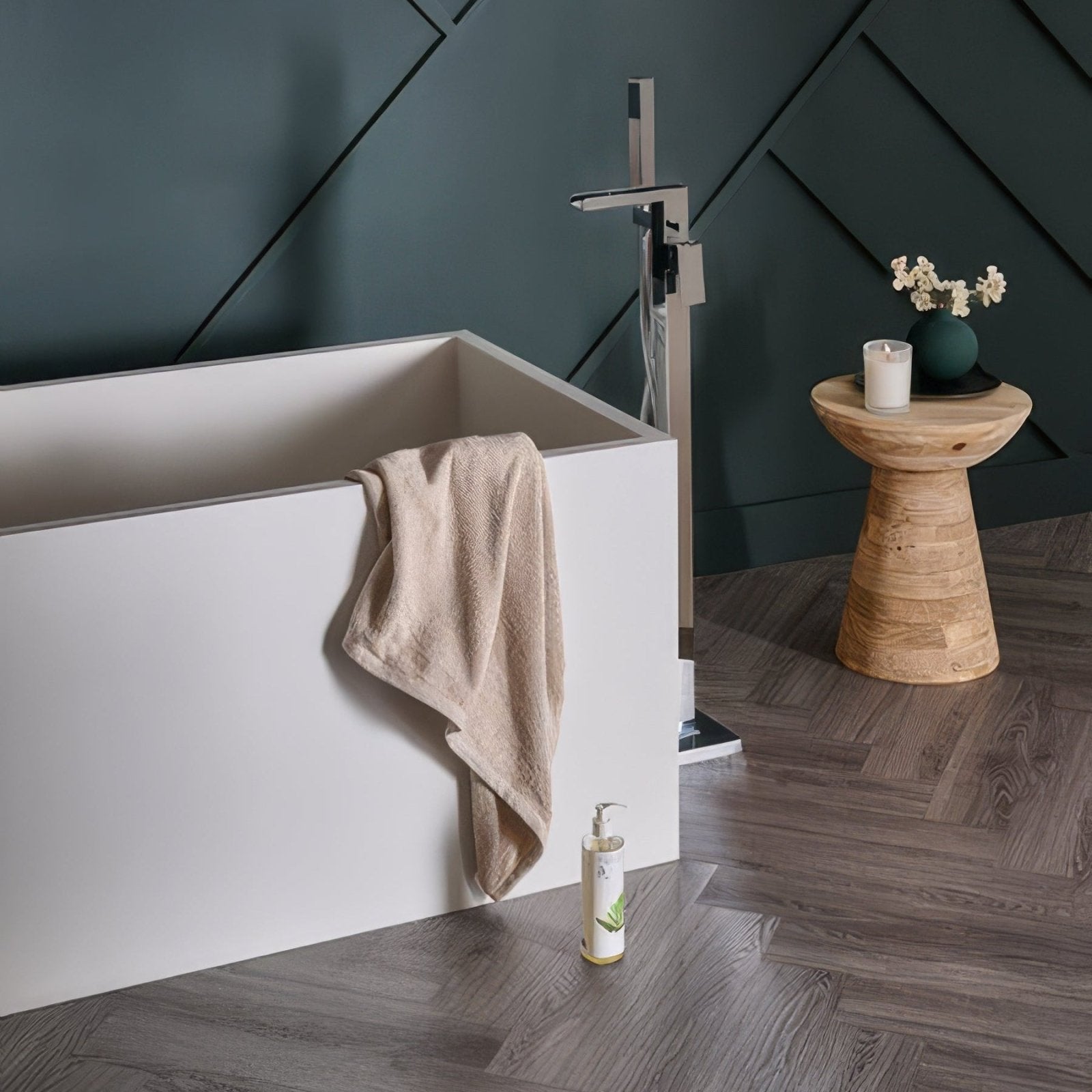 Weymouth Echo Oak Herringbone grey oak herringbone flooring
