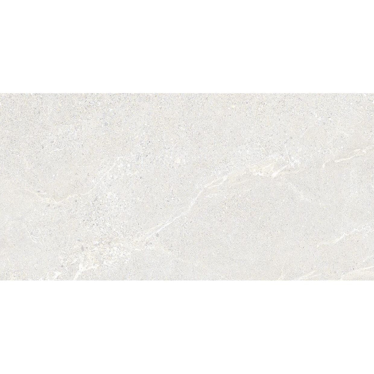 Wonder bright matt 30 x 60cm sleek light gray marble effect tile with subtle veining and polished finish