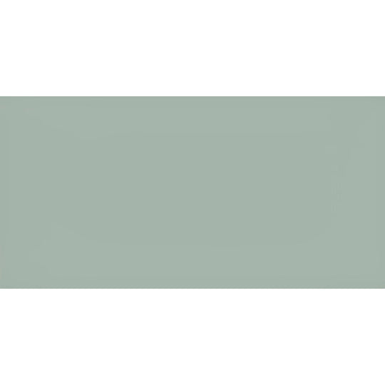 Solid sage green rectangular panel made of clear glass brick from Yukon for decorative and architectural use