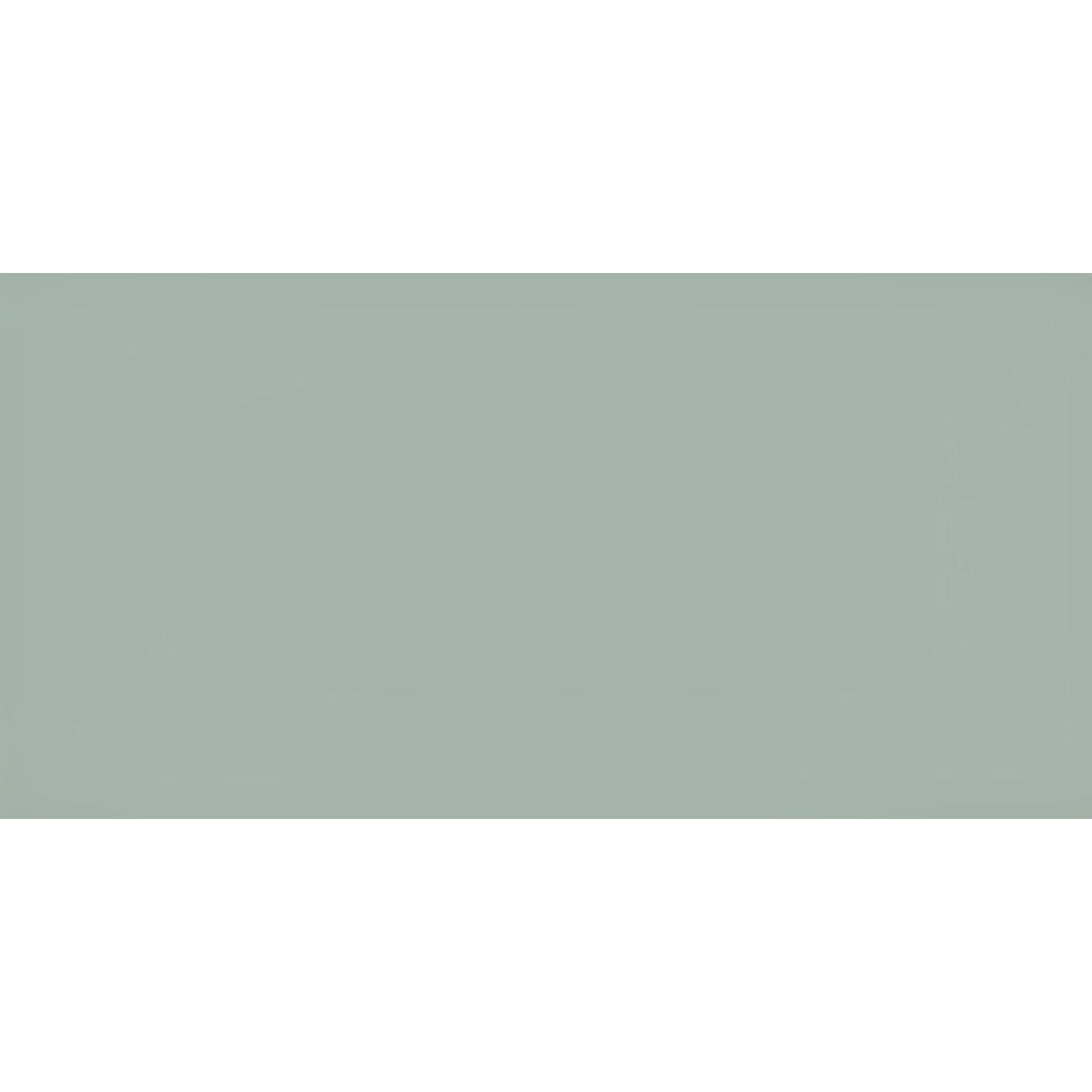 Solid sage green rectangular panel made of clear glass brick from Yukon for decorative and architectural use