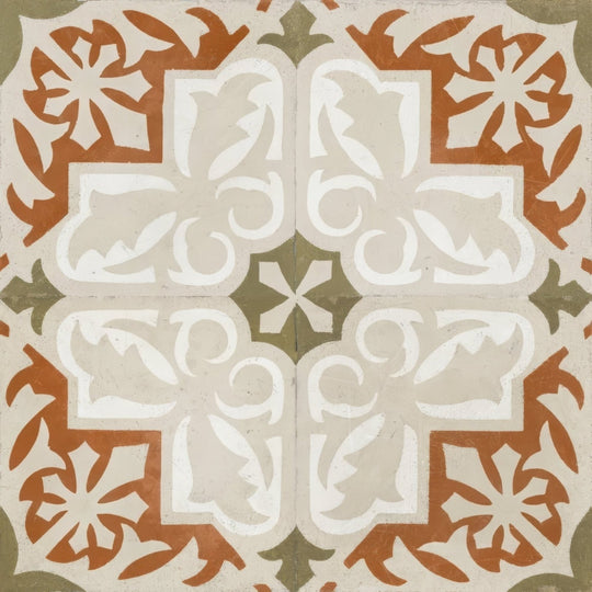 Zayda Terracotta Matt Vitrified Ceramic 450x450mm Wall & Floor Tile - alternate view
