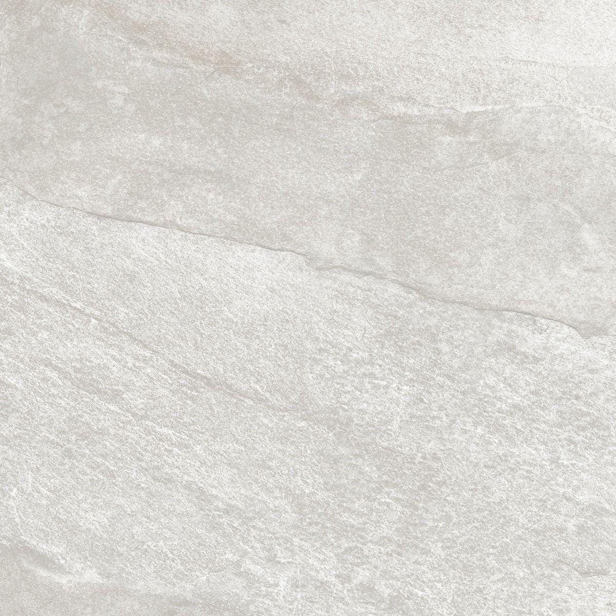Adlington White 20mm light gray stone-effect tile with subtle veining and a matte finish for durable flooring