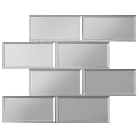 Bevel Mirror Brick Mosaic - alternate view