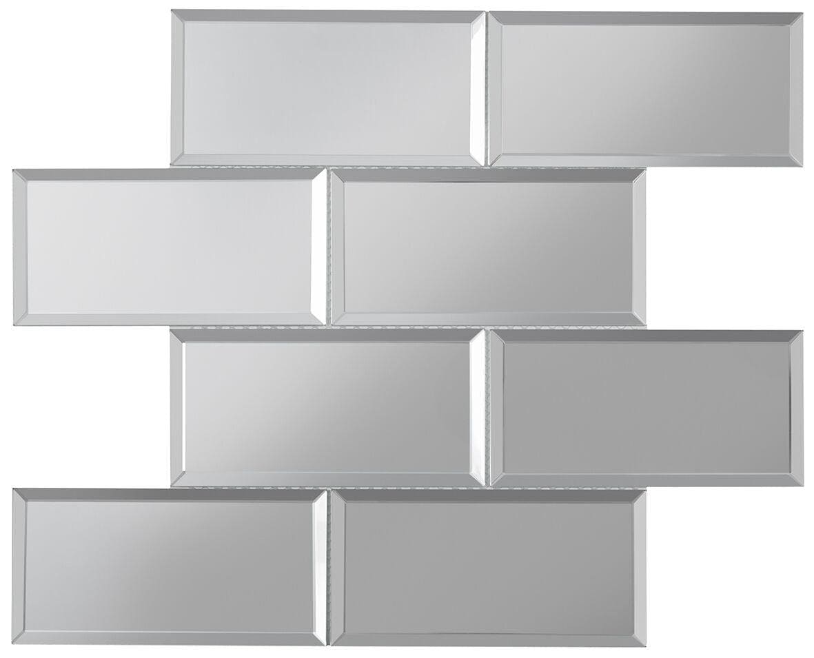 Bevel Mirror Brick Mosaic