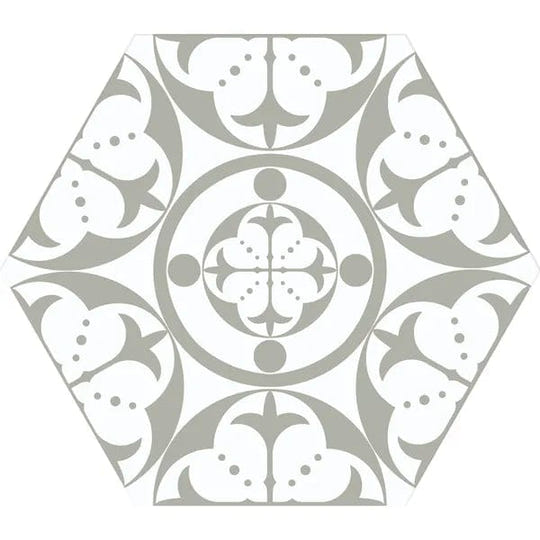Carnaby Hexagon Grey Tile 33x28.50cm - alternate view