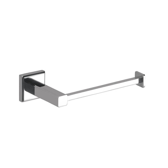 Colorado open toilet roll holder chrome with modern chrome finish and minimalist square mounting plates design