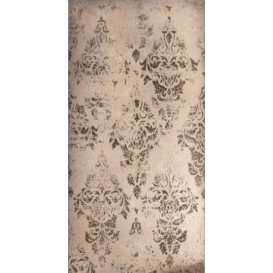Damask Distressed Rose Gold