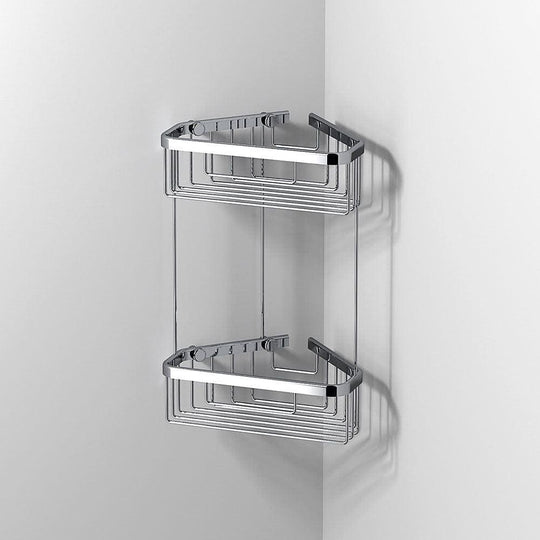 Double Corner Shower Basket Chrome - alternate view