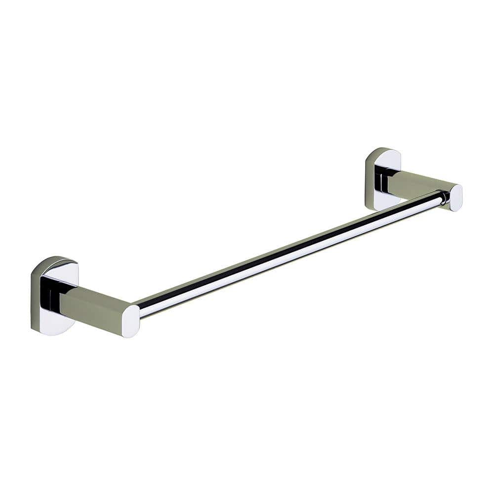 Edera plus towel rail 38cm chrome with chrome finish sleek modern design and square mounting plates