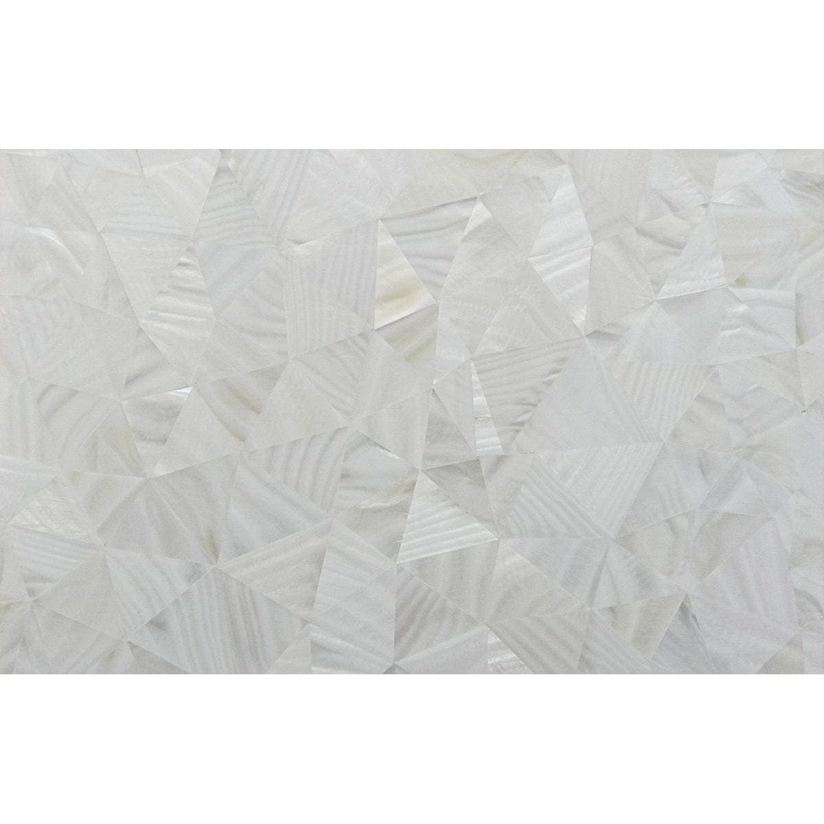 White translucent geometric patterned window film feature panel whisper with faceted crystalline texture