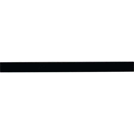 A sleek solid black rectangular indus clear highlight strip border for decorative edge accents