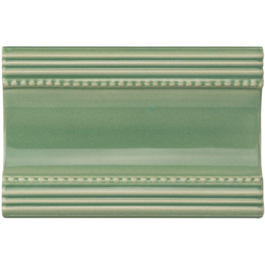 Jade Breeze Plain Cornice Ceramic Wall Tile 152x75mm - alternate view