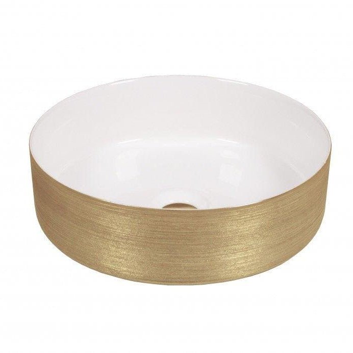 Lavabo Heller White & Gold