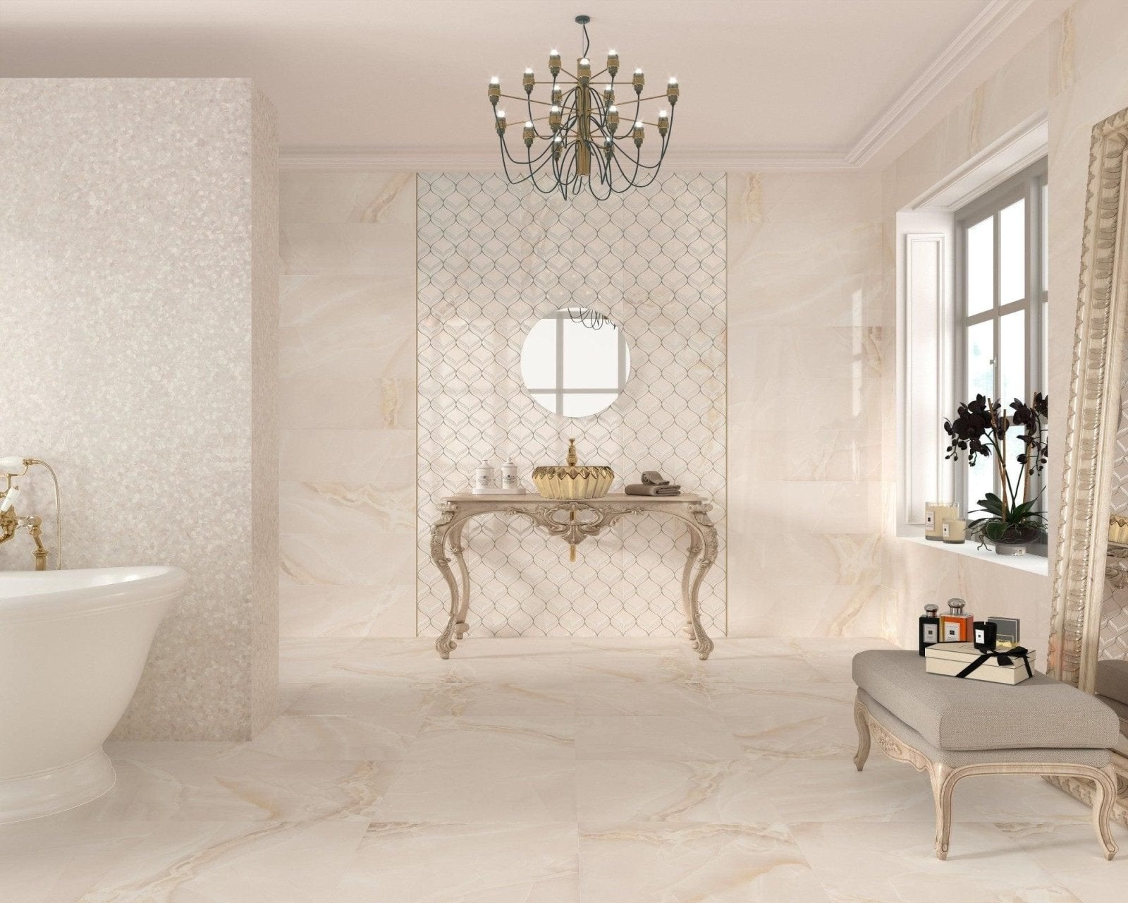 Lavabo Selene Light Gold