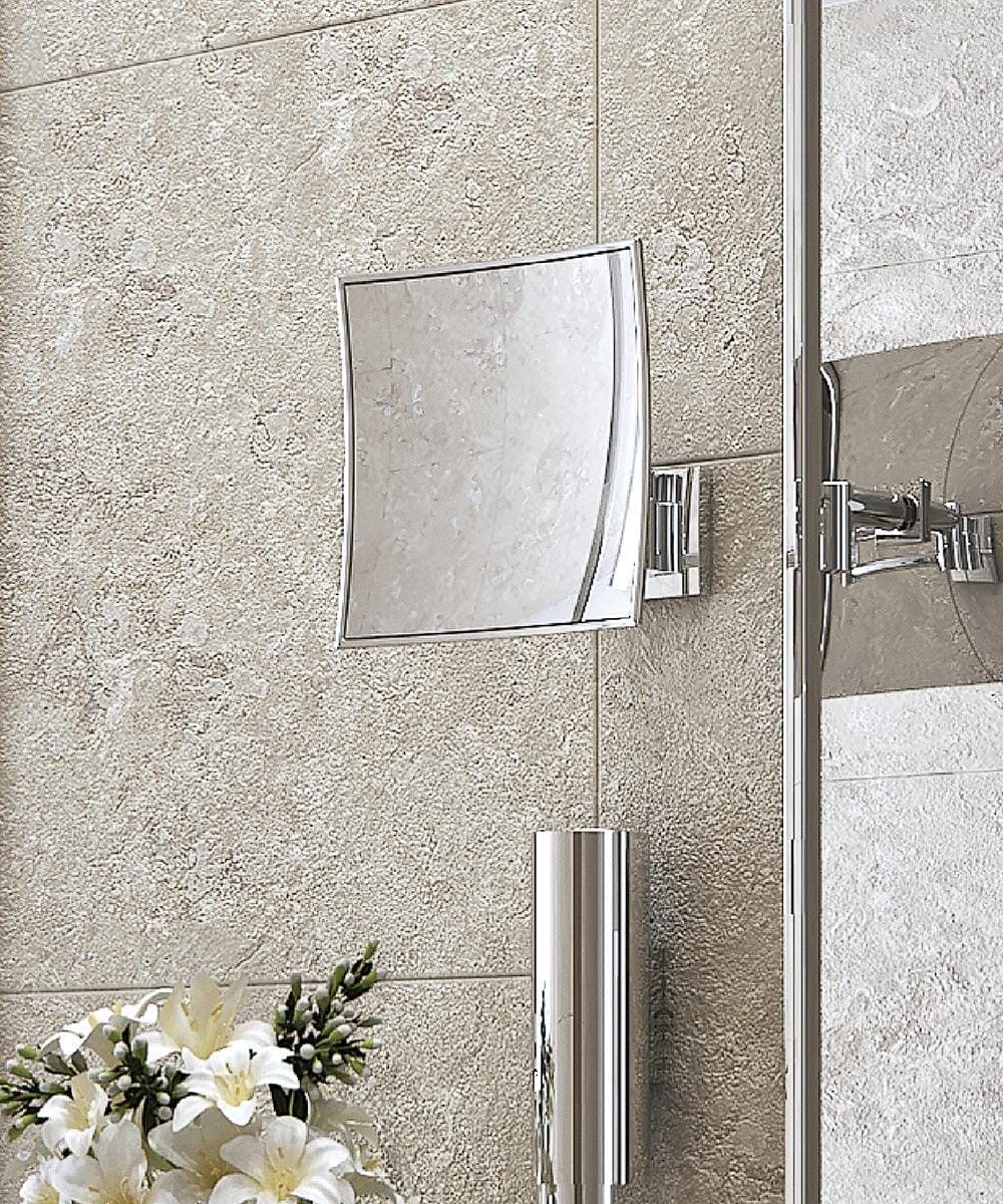 Maldive Square Magnifying Mirror Chrome