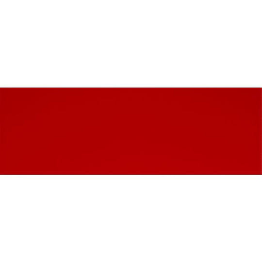 Mekong Clear Glass 300 x 100mm solid red glass tile