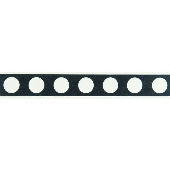 Melbourne Border Dover White Spot with Black black border tile with white dots