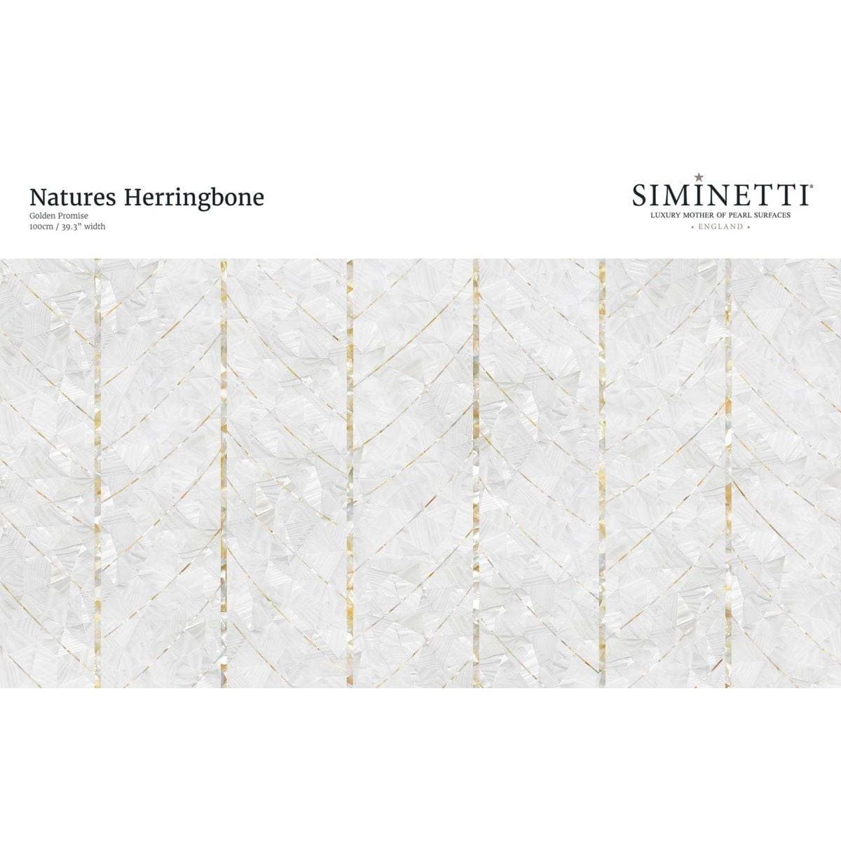 Natures Herringbone – pattern detail