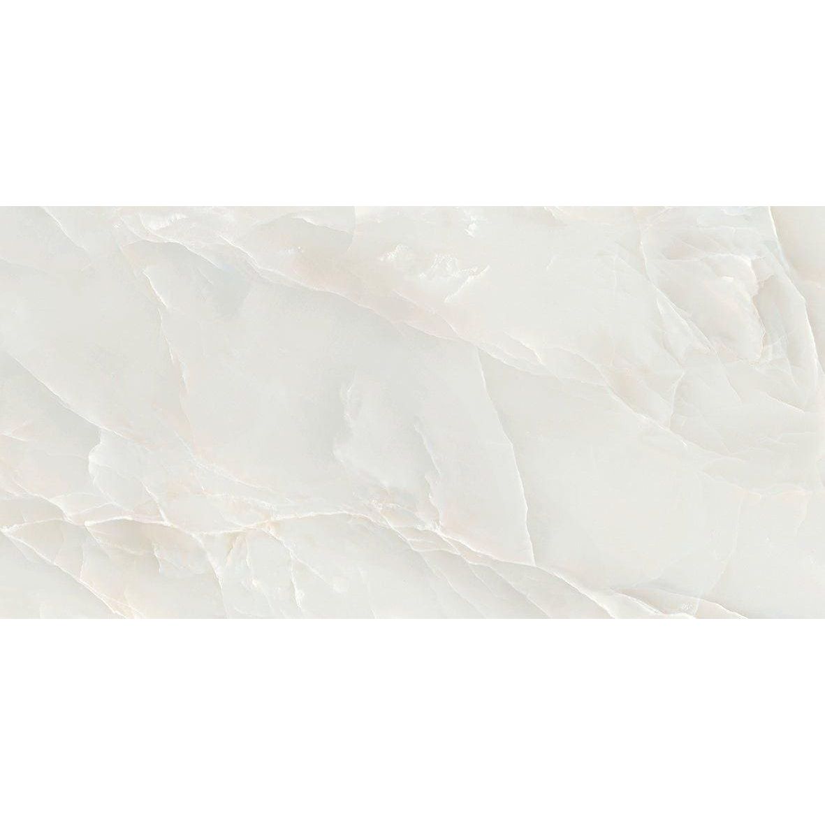 White onyx tile onyx ivory with smooth polished surface and natural veining in polished and matt finishes