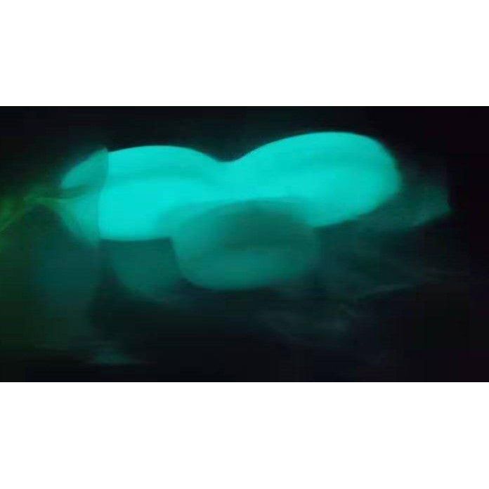Perflex p30 luminous blue glowing teal inflatable pool float with soft texture and rounded cloud-like shape