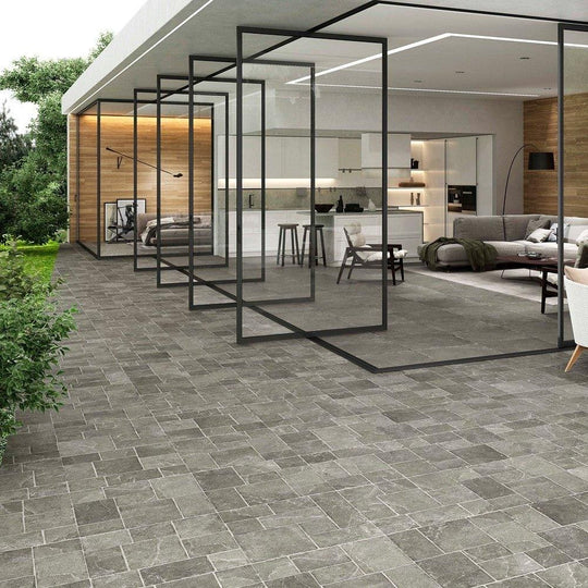 Pulse Antique Graphite Tiles - alternate view