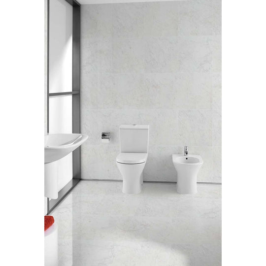 Python Carrara Porcelain Gloss Wall & Floor Tile 60x30cm - alternate view