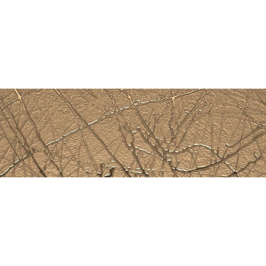 Reflect auro sketch 20 x 60cm gold-toned textured tile with a crackled glossy finish for wall and floor use