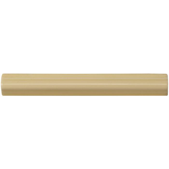 Beige cylindrical astragal moulding pipe with smooth matte finish for decorative Regency cream trim applications