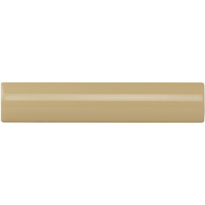 Regency cream external corner trim in beige ceramic with smooth glossy finish and subtle horizontal ridge