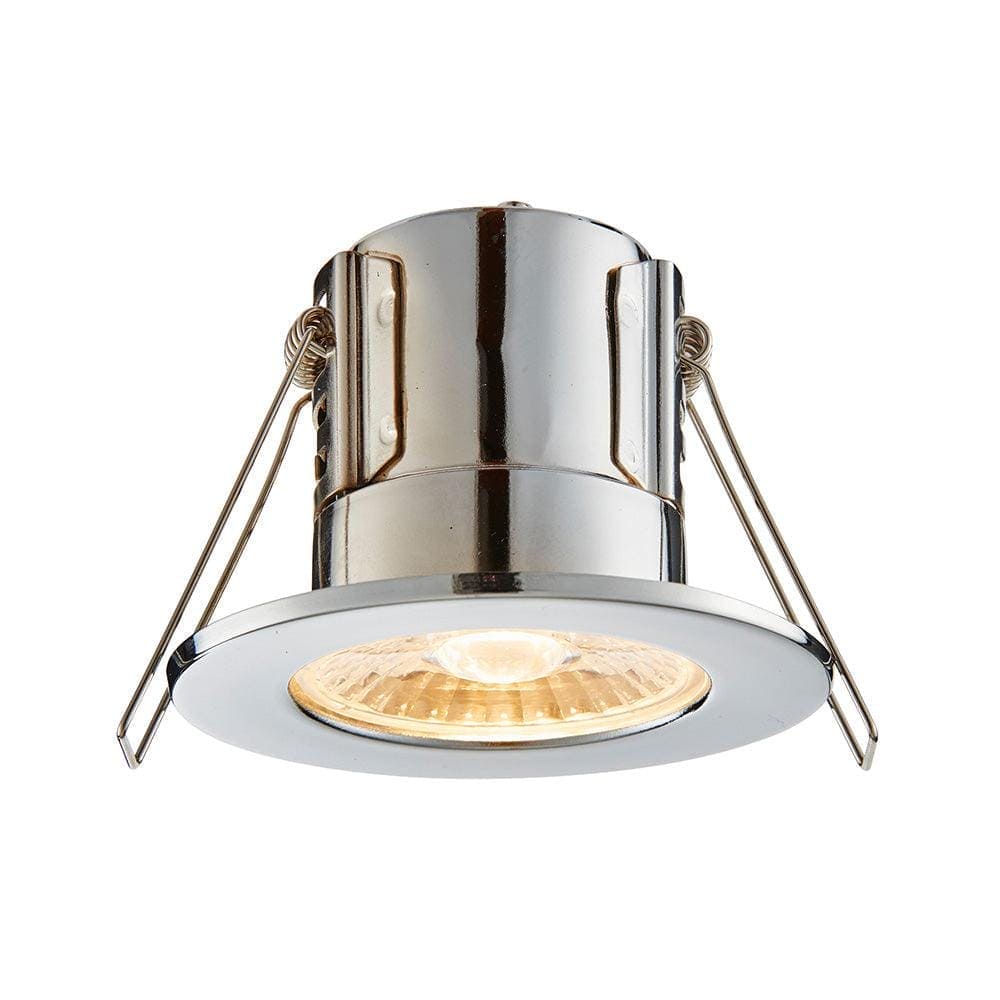 Shield ECO LED Fire Rated Dimmable Downlighter Chrome Warm White