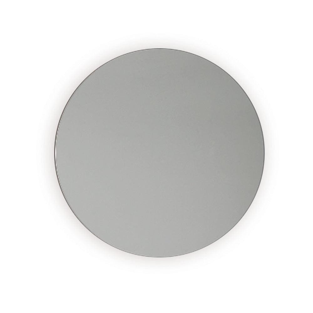Slim round mirror 60 is a circular minimalist gray mirror with a sleek modern design for home decor