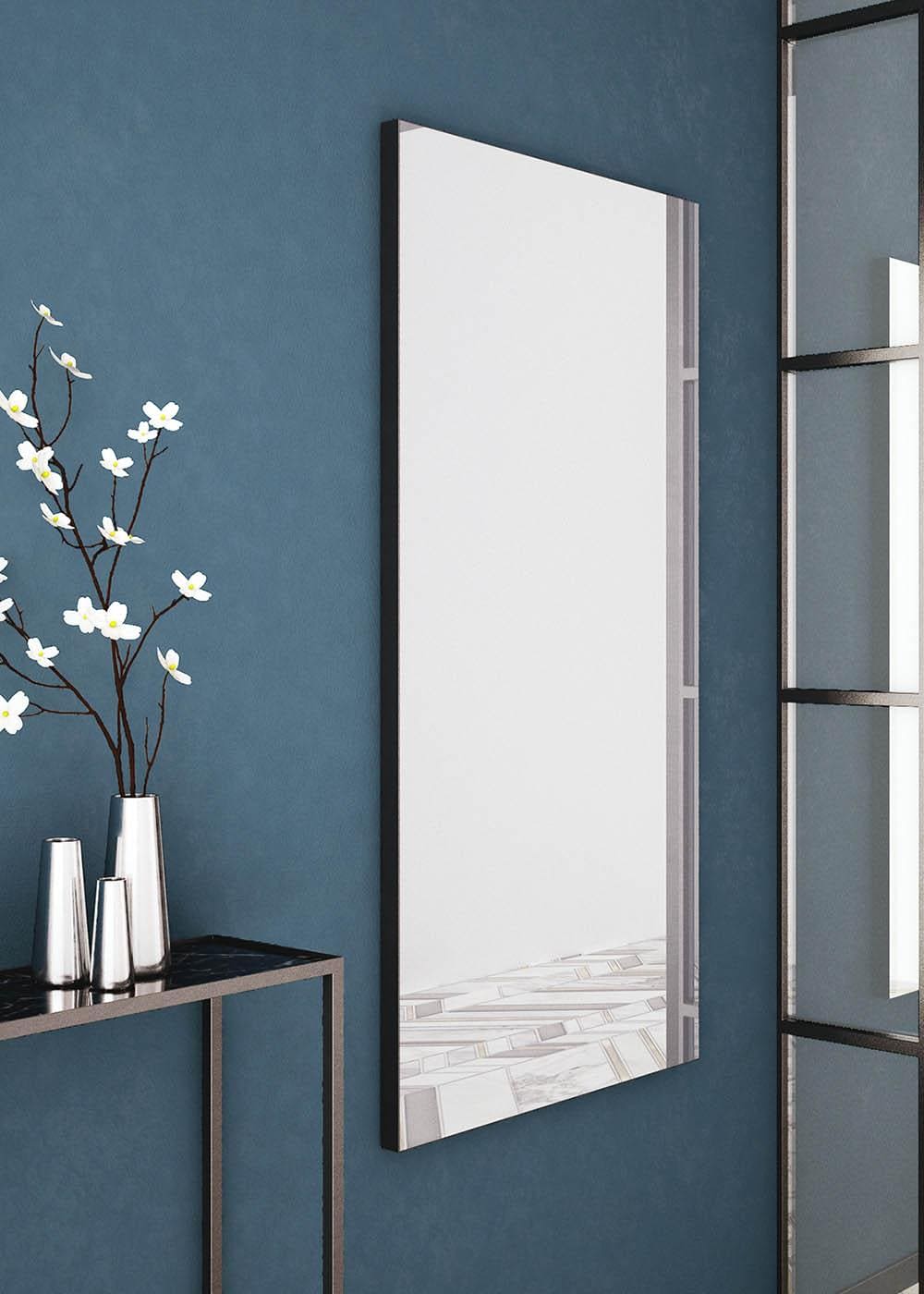 Tate Rectangular Mirror 120 Black