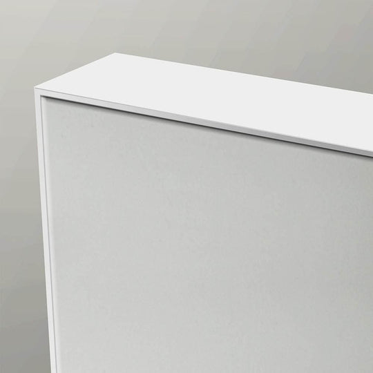 Tate Rectangular Mirror 140 White - alternate view