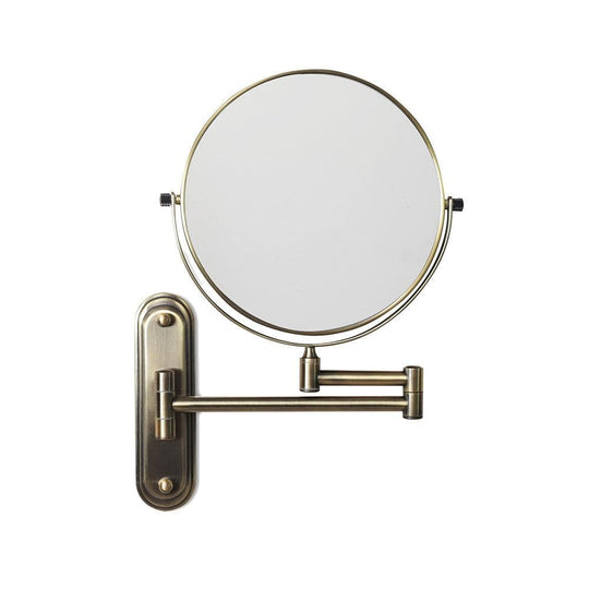 Taylor Reversible 5X Magnifying Wall Mirror Aged Brass - alternate view