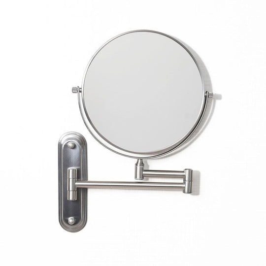 Taylor Reversible 5X Magnifying Wall Mirror Brushed Nickel - alternate view