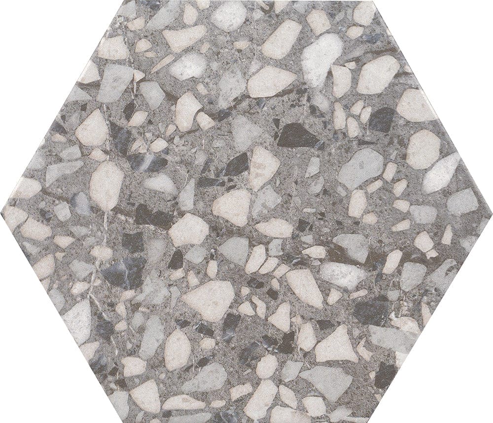 Terrazzo Hexagon Grey