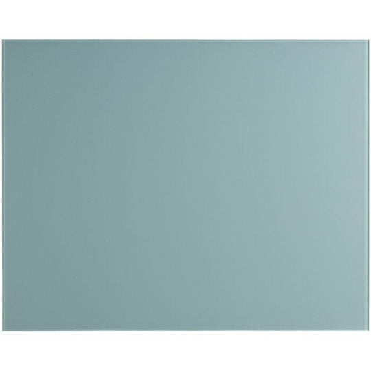 Thames 750x600 splashback featuring a sleek matte teal glass panel with subtle reflective highlights