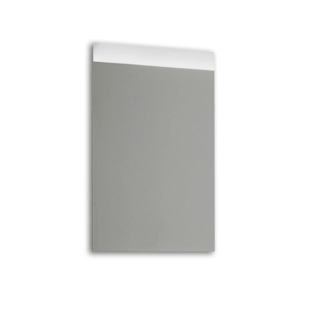 Topline mirror 50 modern rectangular bathroom mirror with sleek white frame and integrated led lighting on top edge