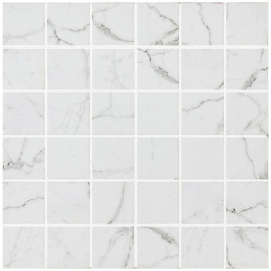 Torcello White Square Mosaic Recycled Glass - alternate view