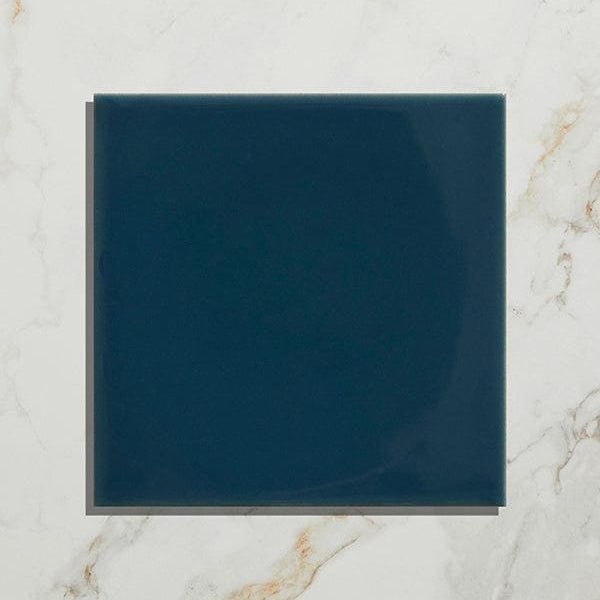 Tunstall Ceramic Peacock Blue Square