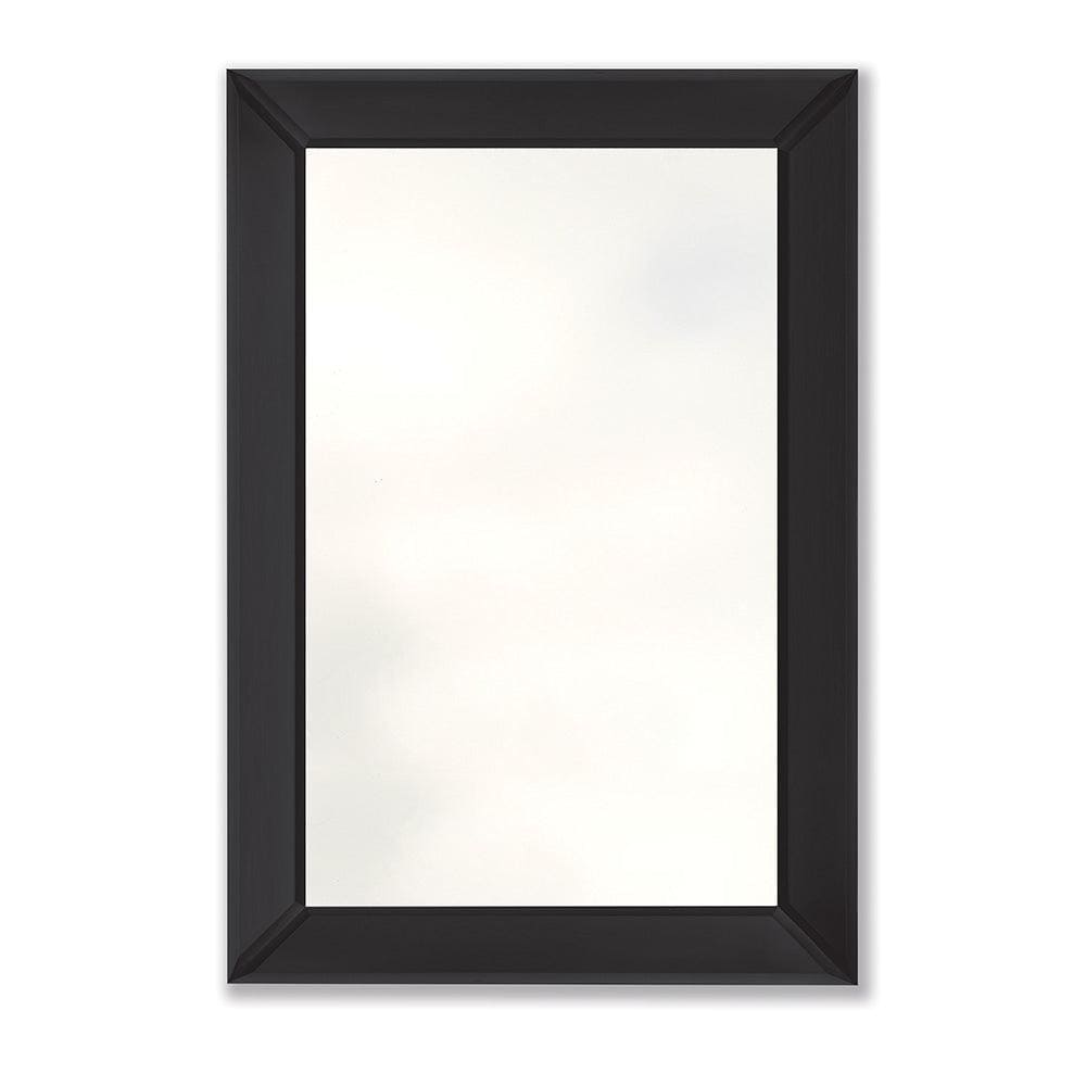 Black rectangular Verona mirror with sleek modern frame ideal for contemporary home decor