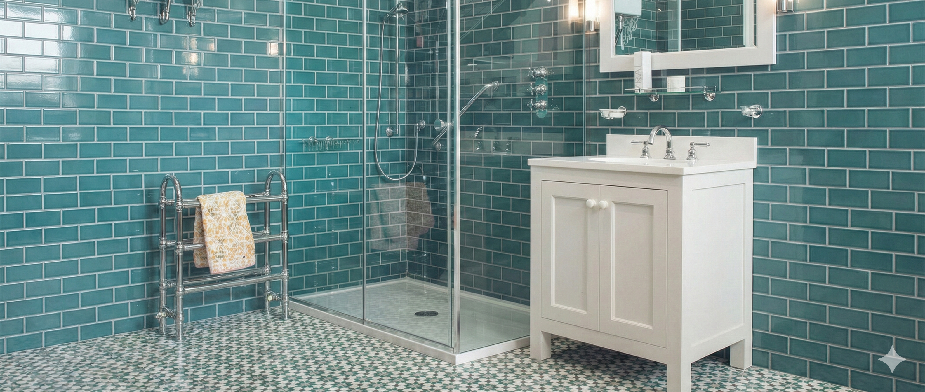 Infusion Amparo Patterned Porcelain floor tiles from Hyperion Tiles