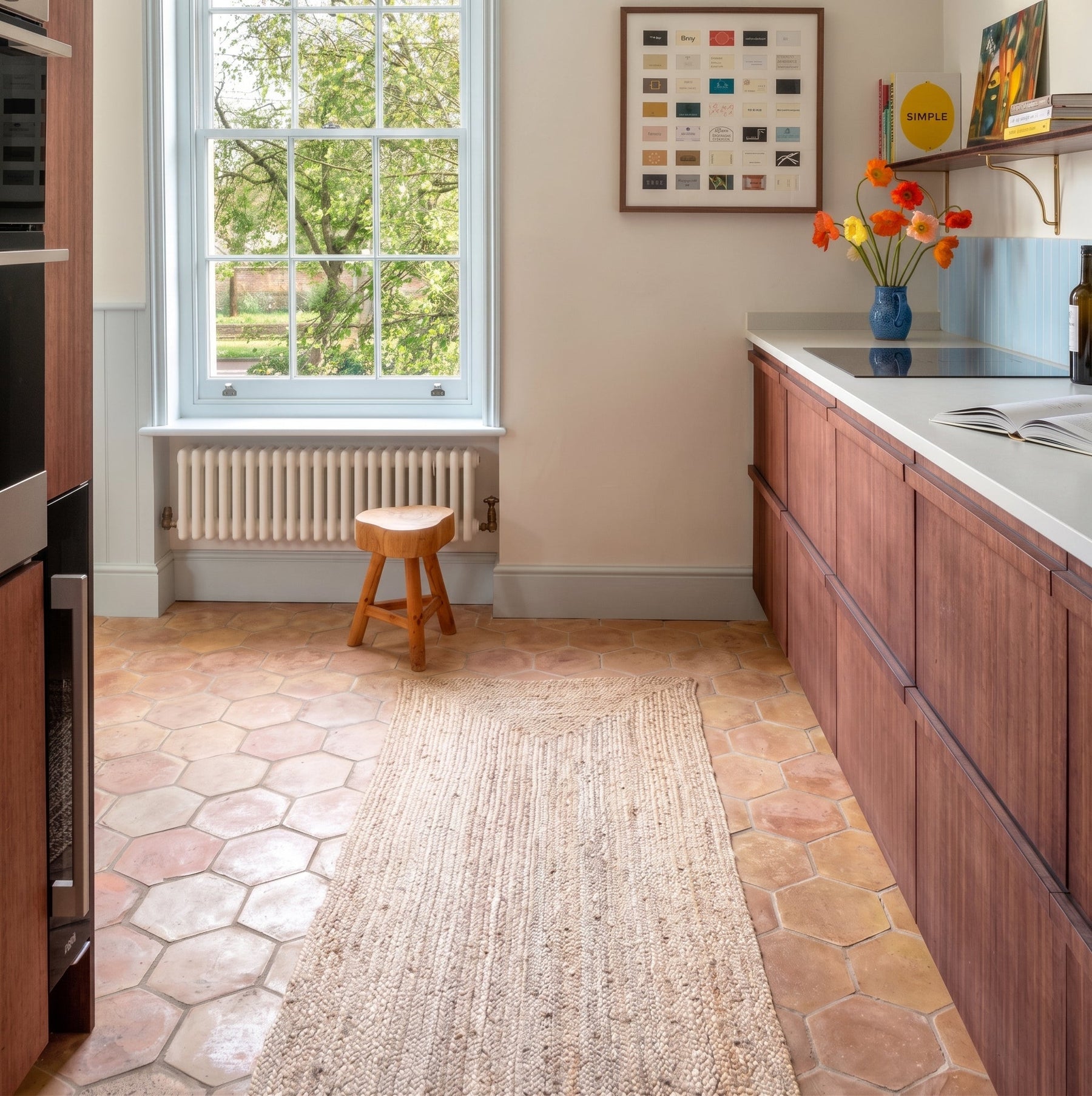 Handmade Classic Terracotta Hexagonal tiles from Hyperion Tiles