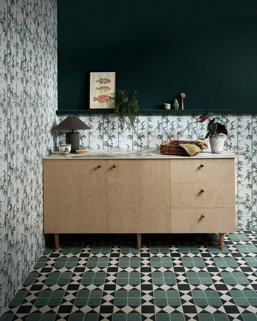 How to use green tiles to decorate a stylish home