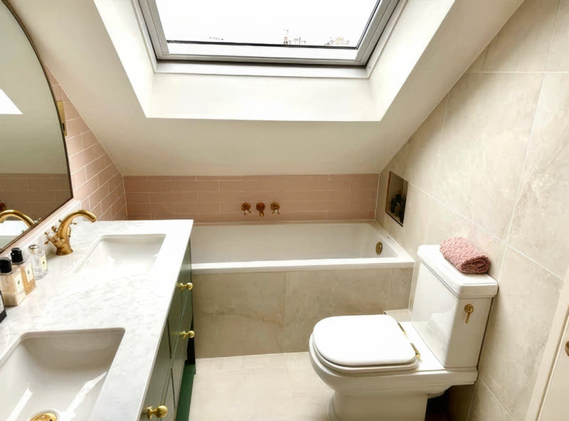 Luxury loft bathroom renovation with interior designer Philippa J Rogers - Hyperion Tiles