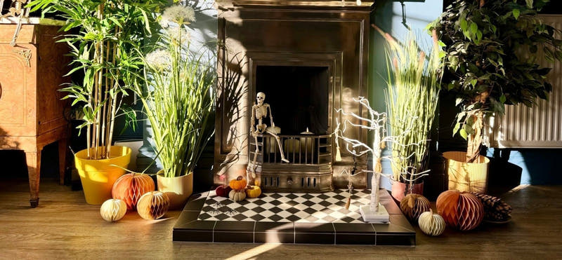 'New fireplace hearth tiles have transformed my living room into a snug' - Hyperion Tiles