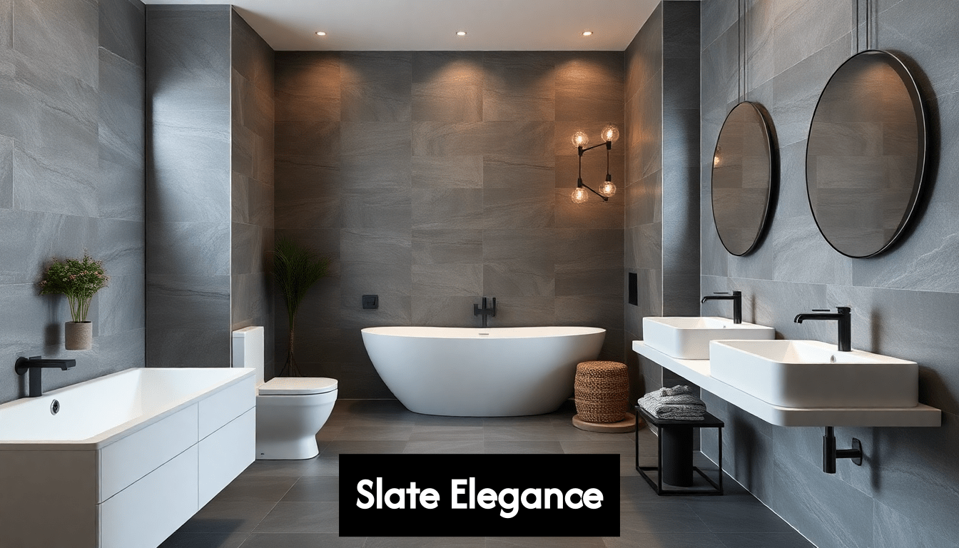 Slate Tile in a Bathroom: A Simple Guide to Design, Install, and Maintain - Hyperion Tiles